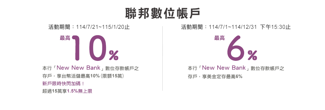 聯邦數位帳戶New New Bank