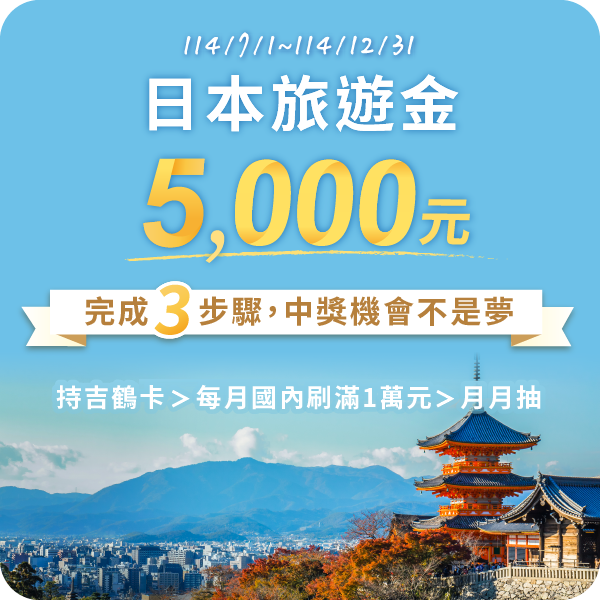 月月抽日本旅遊金