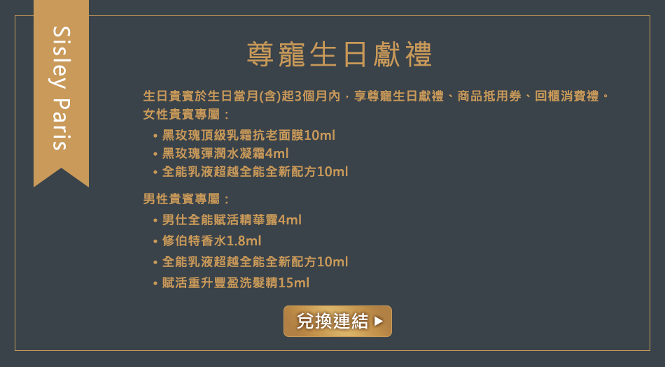 聯邦世界卡Sisley尊寵生日獻禮